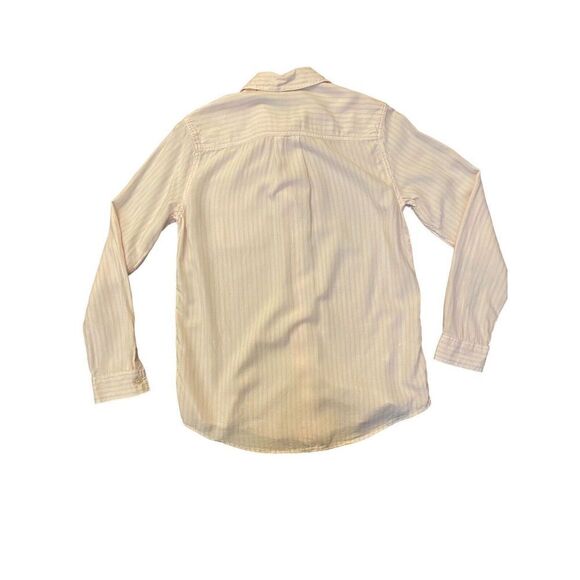 eddie bauer  Women’s striped Pink And White button down Top Size Small - Picture 5 of 7